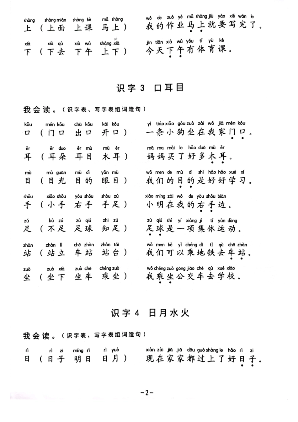 大班幼小衔接一年级生字组词造句.pdf_第2页