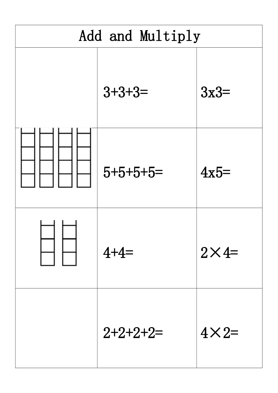 小学一年级升二年级暑假数学作业-乘法启蒙.docx_第2页