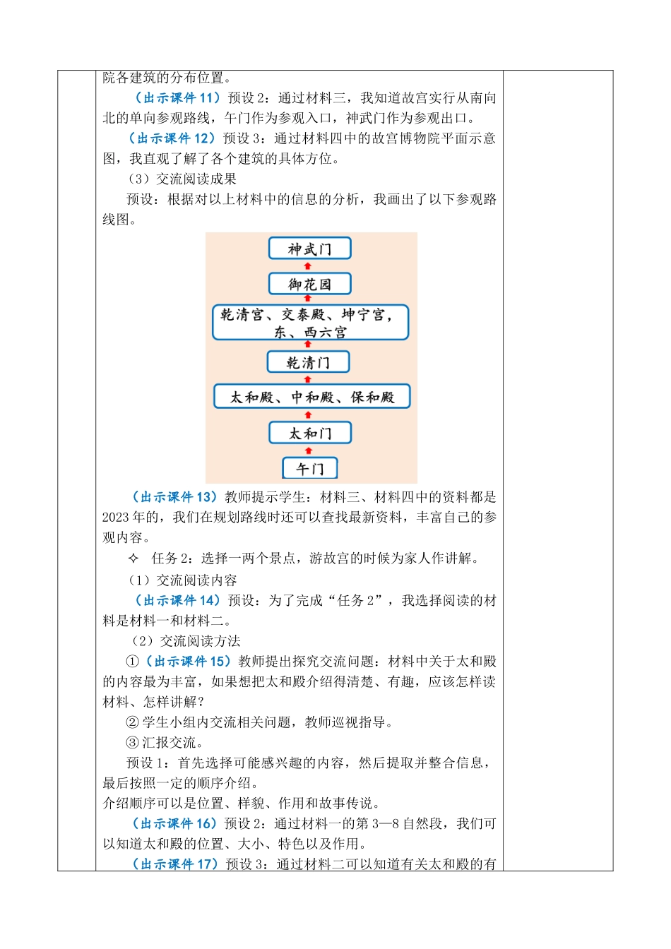 24人教统编版-小学六年级上册第三单元12 故宫博物院 教案.doc_第3页