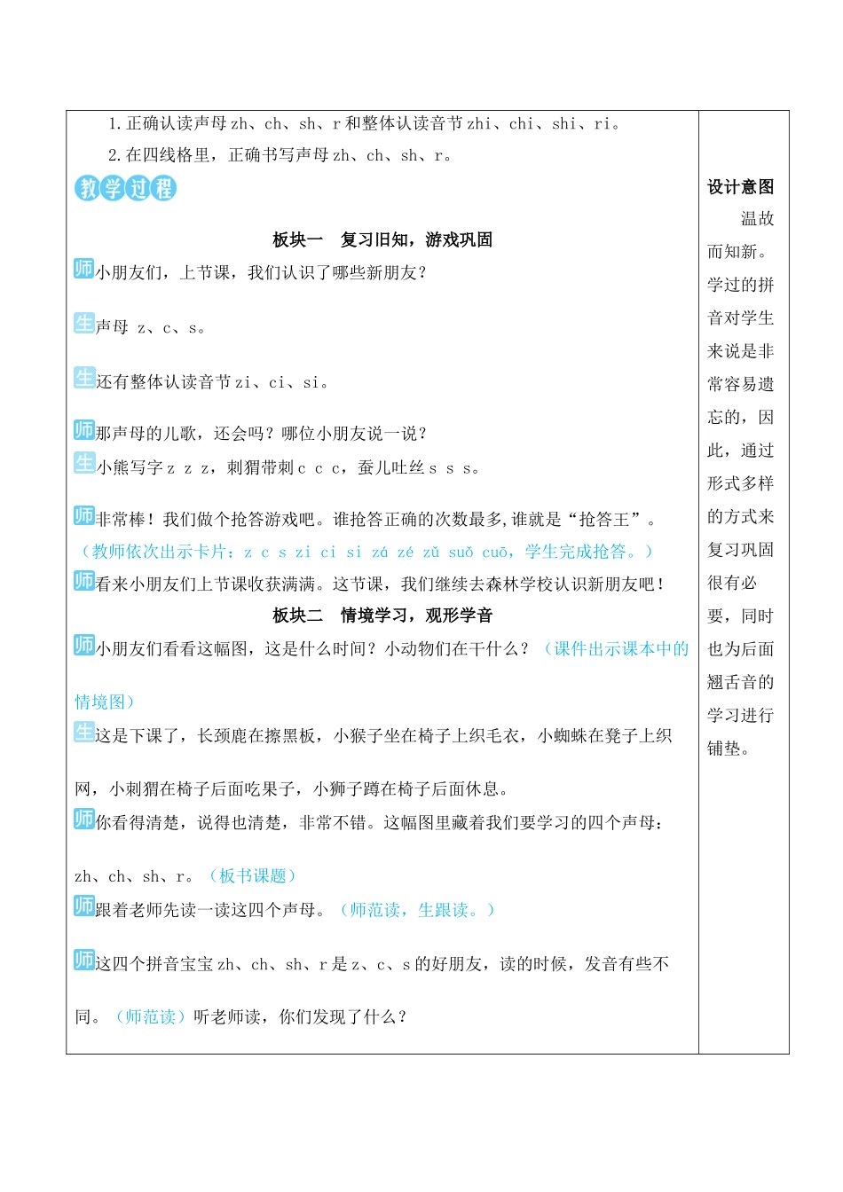 （25秋）人教统编版小学语文一年级上册8 zh ch sh r【教案】.docx_第2页
