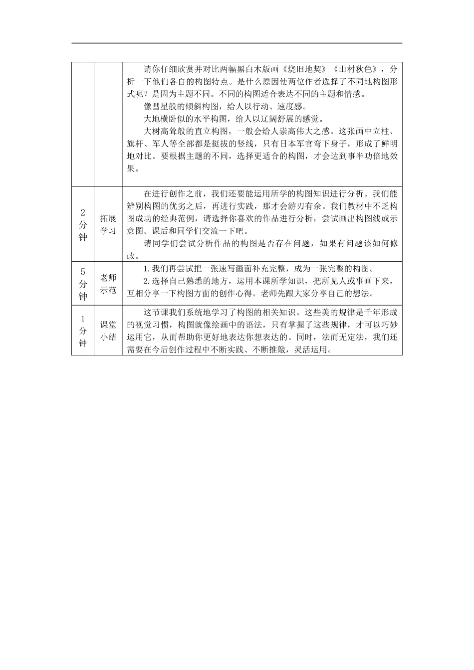 人教版高中高二《美术》选择性必修一——为眼睛做导游（建构画面）-教学设计.docx_第3页