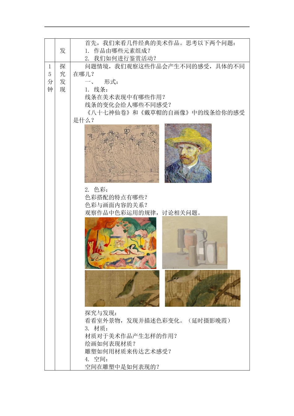 人教版高中高一必修《美术鉴赏》如何鉴赏美术作品教学设计.docx_第2页