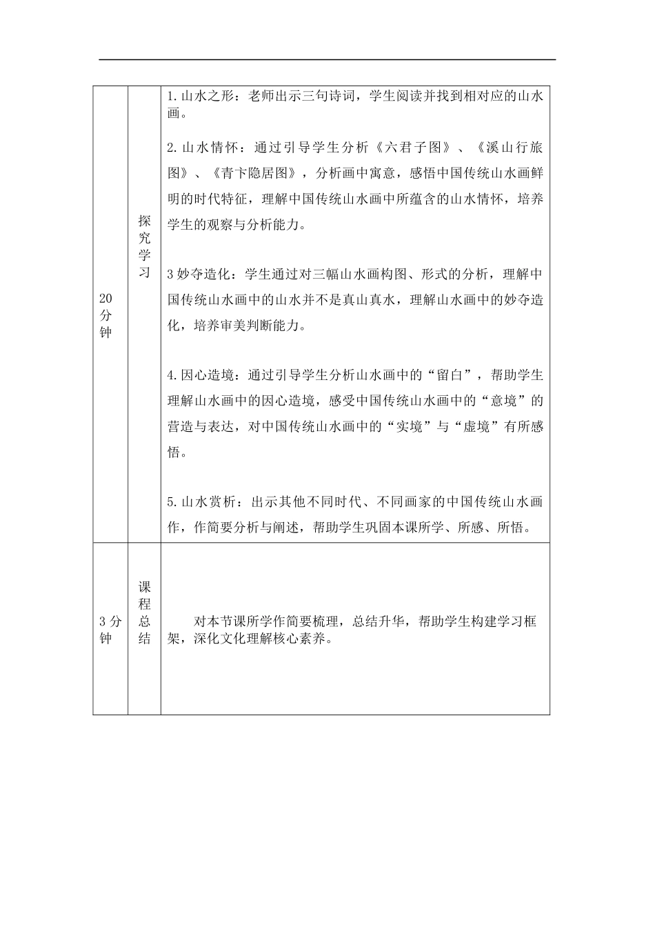 人教版高中高一必修《美术鉴赏》象外之境——中 国传统山水画教学设计.docx_第2页