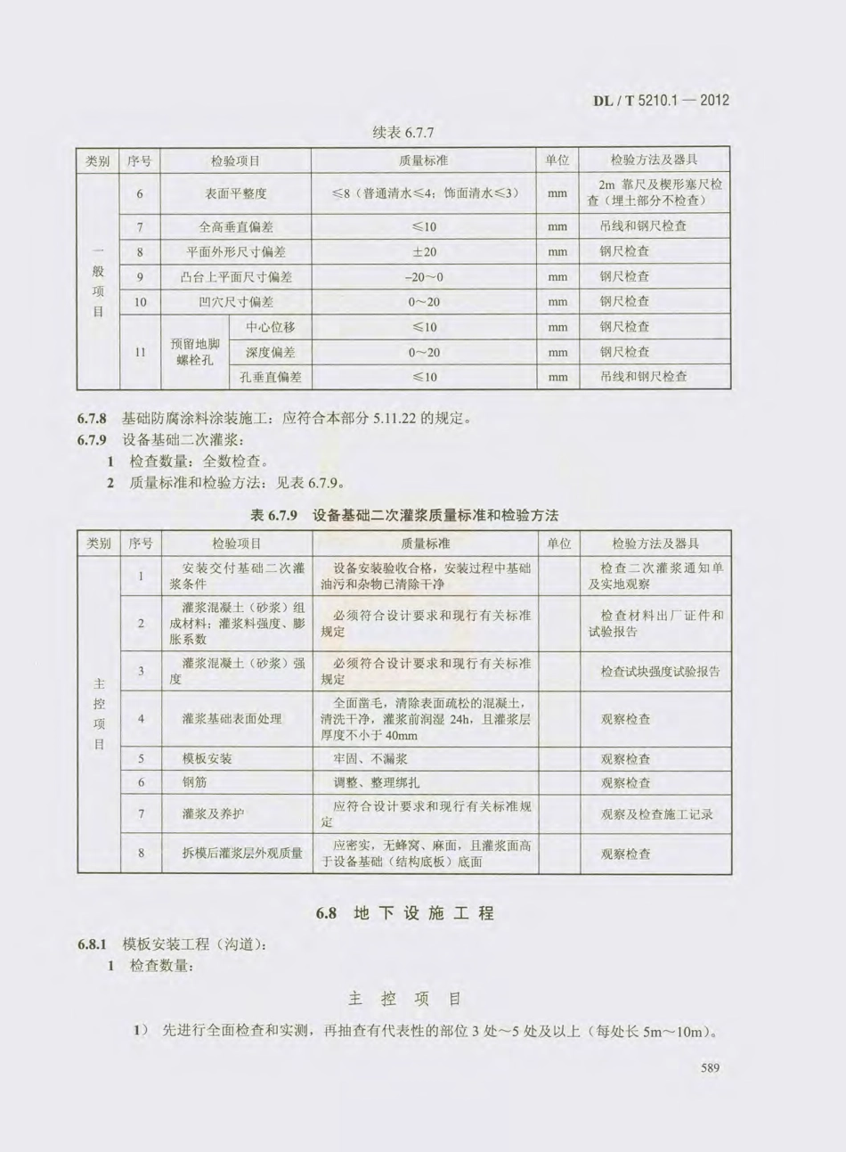 DL_T 5210.1-2012 电力建设施工质量验收及评价规程_601-620.pdf_第2页