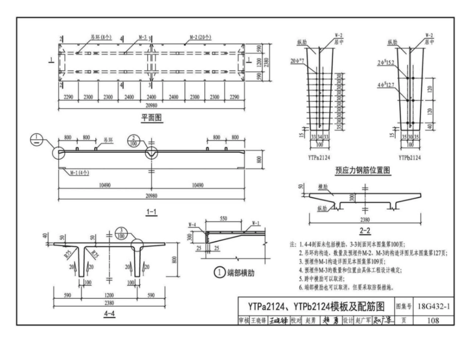 18G432-1 预应力混凝土双T板(坡板宽度2.4m、3_111-120.pdf_第1页