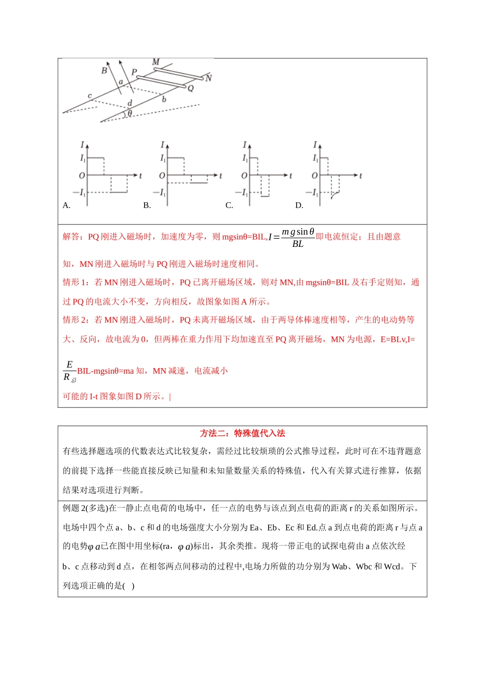 2025届高考物理二轮复习热点题型-选择13 妙用技法破解选择题（解析版）.docx_第2页