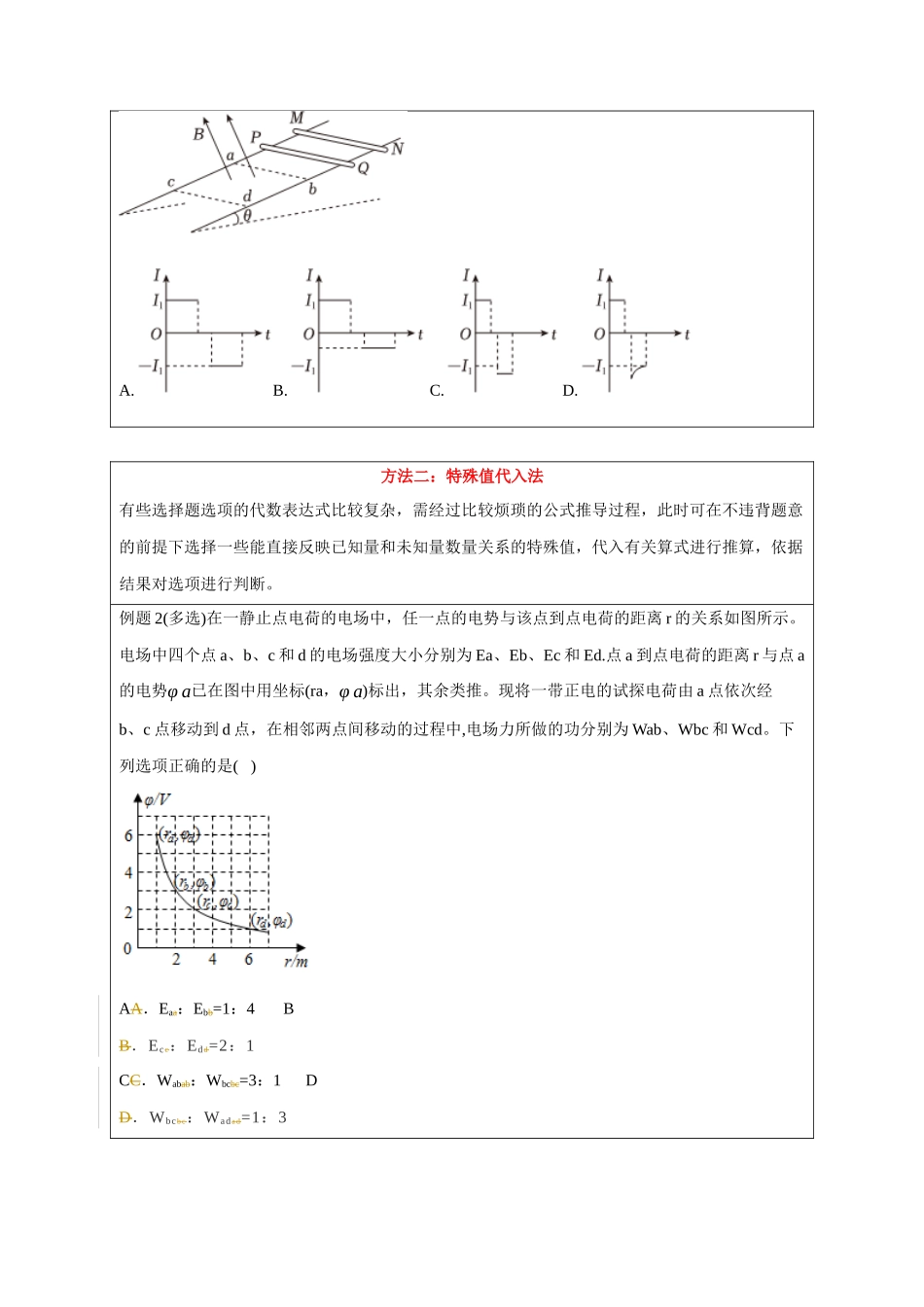 2025届高考物理二轮复习热点题型-选择13 妙用技法破解选择题（原卷版）.docx_第2页
