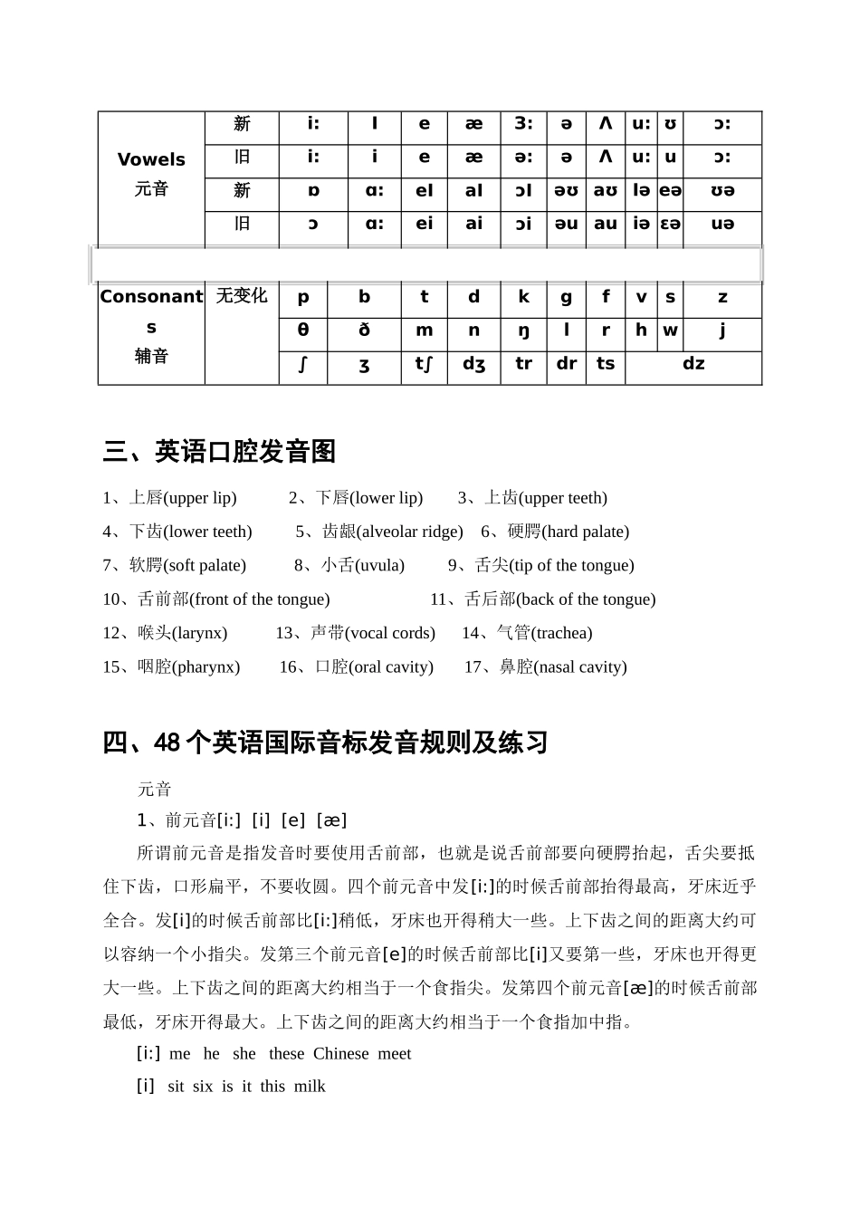 2025年初升高英语完美衔接专题讲与练-02 语音拼读基本知识.doc_第3页