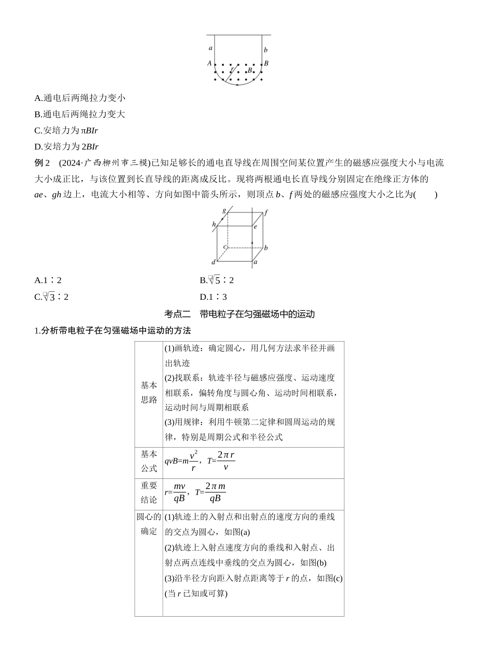 2025年高考物理大二轮-第一篇　专题三　第9讲　磁场 (1).docx_第2页