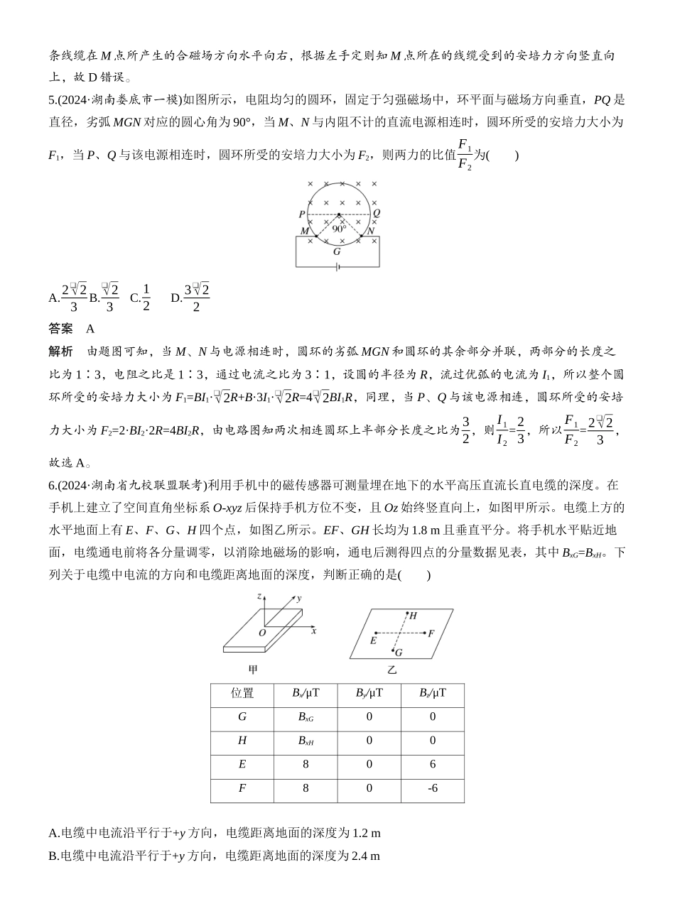 2025年高考物理大二轮-热点10　磁场的性质 .docx_第3页