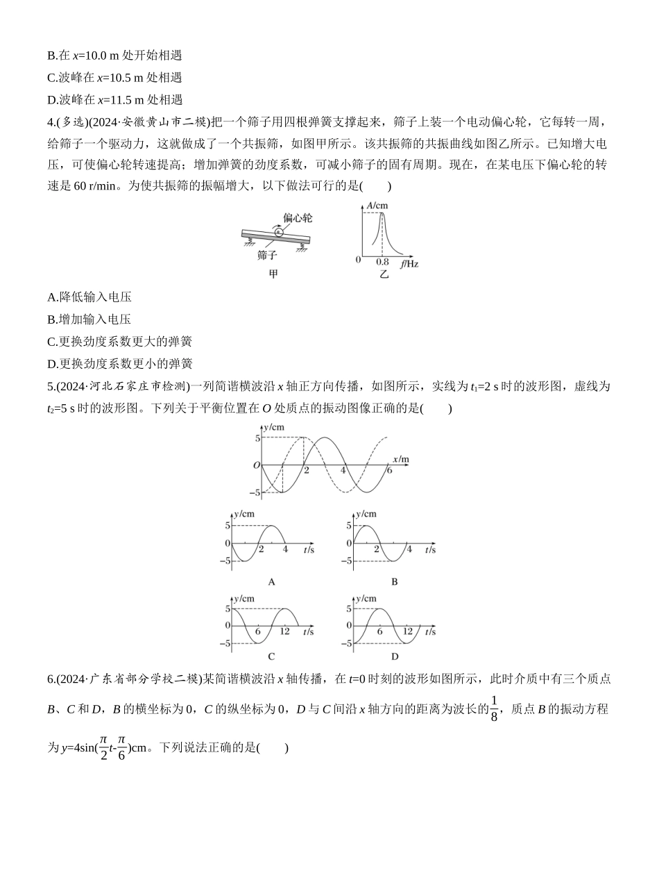 2025年高考物理大二轮-热点15　机械振动　机械波.docx_第2页