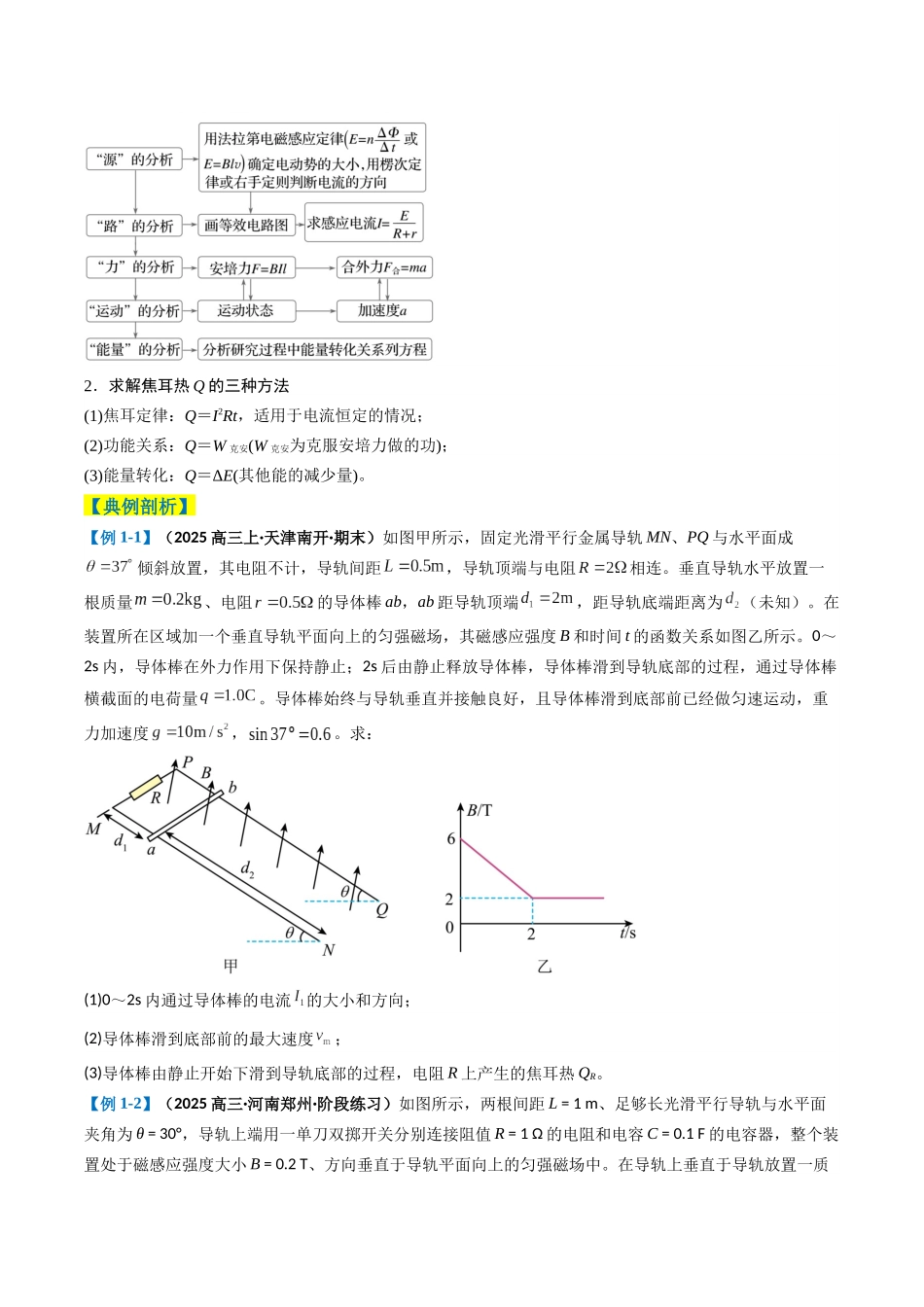 2025年高考物理二轮热点题型归纳与变式演练（新高考通用）-专题18  电磁感应综合题（原卷版）.docx_第2页