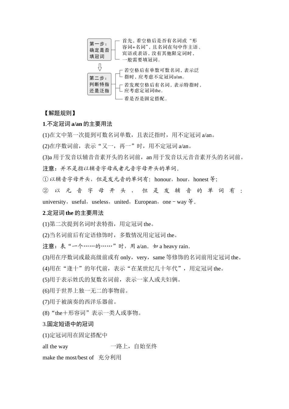 2025年高考英语大二轮-第三讲　无提示词之冠词、介词和代词——依据基本用法，巧解3种题型.docx_第3页