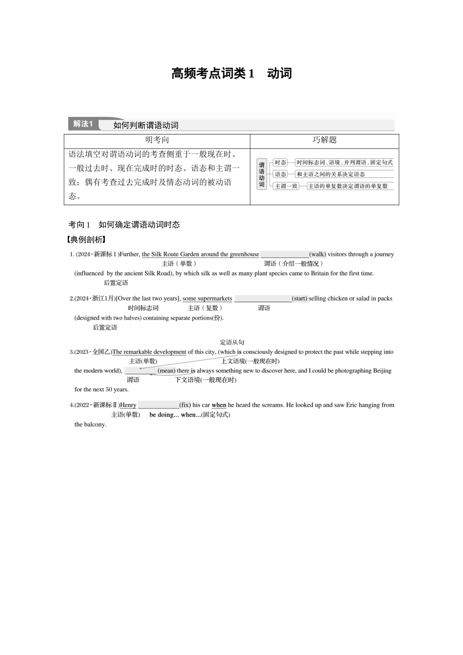 2025年高考英语大二轮-专题四　高频考点词类1　动词.docx_第3页