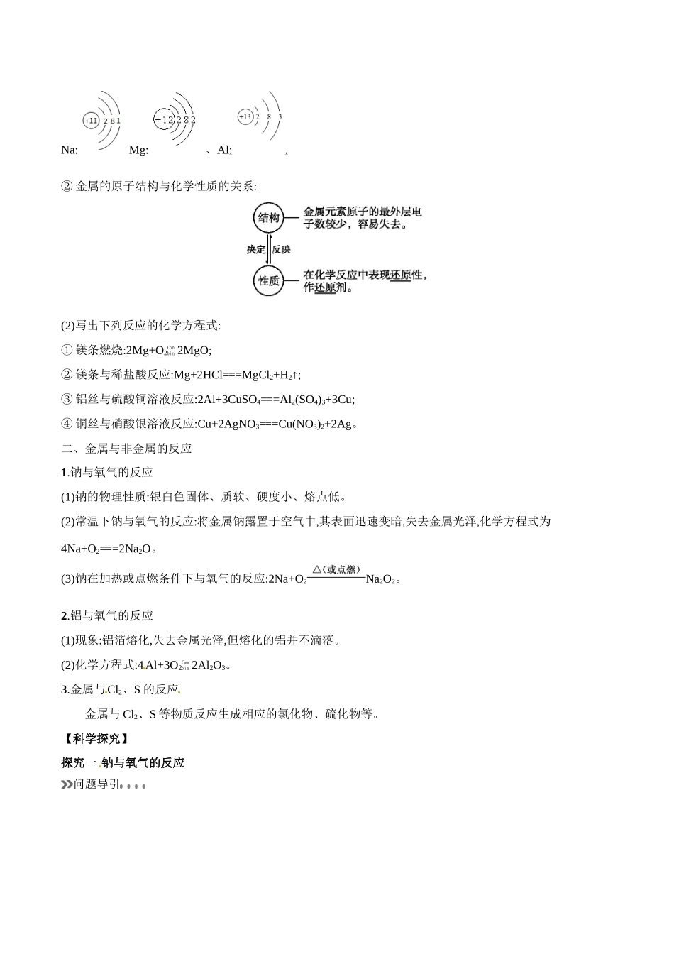初升高化学衔接精品专题-专题12 金属与非金属的反应（原卷版）.doc_第2页