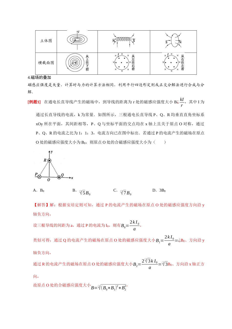高考冲刺物理热点知识讲练与题型归纳（全国通用）-专题19  磁场对电流的作用（解析版）.docx_第2页