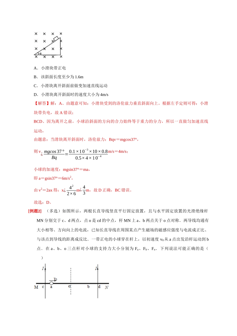 高考冲刺物理热点知识讲练与题型归纳（全国通用）-专题20  磁场对运动电荷的作用（解析版）.docx_第2页