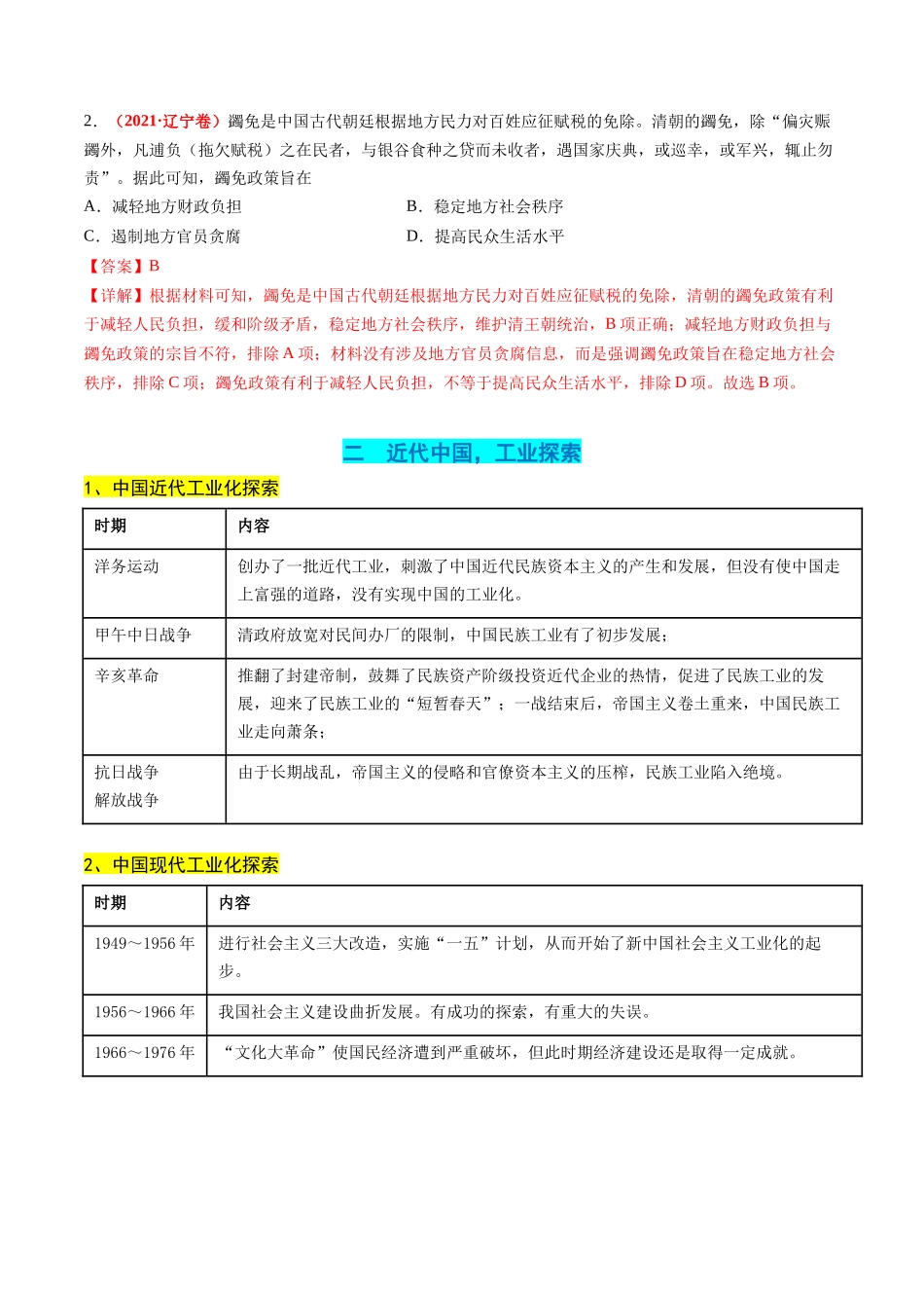历史二轮复习讲练测（新教材新高一高二高三高考）-高考热点06 生态文明，美丽中国（讲义）（解析版）.docx_第2页