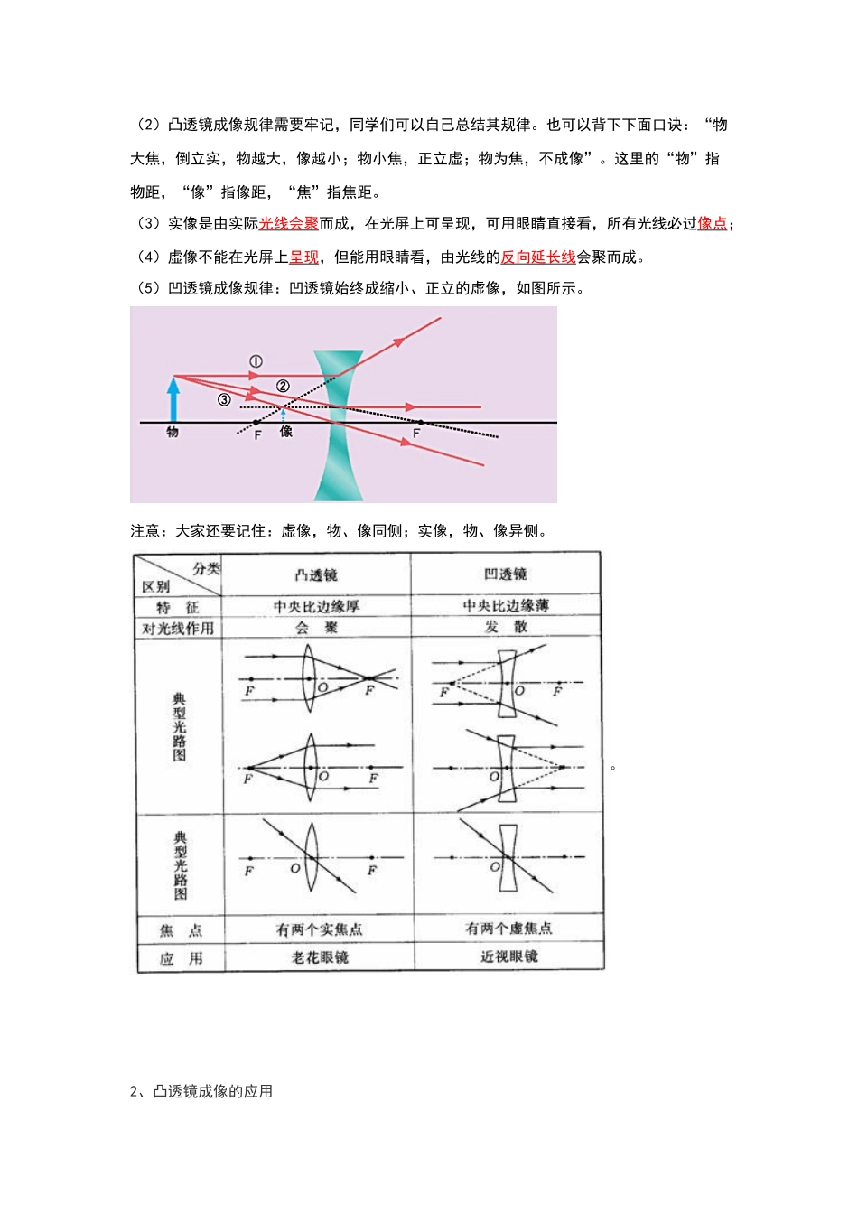 初中物理同步讲义（人教版）8上同步讲义-5.3 凸透镜成像的规律（考点解读）（学生版）.docx_第2页