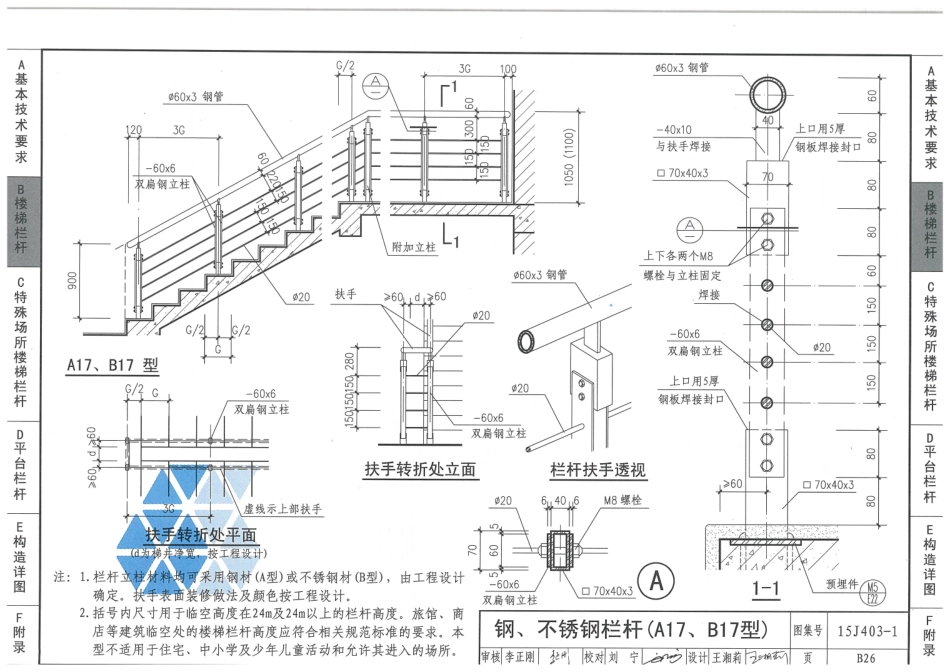 15J403-1 楼梯 栏杆 栏板(一)_47-69.pdf_第3页