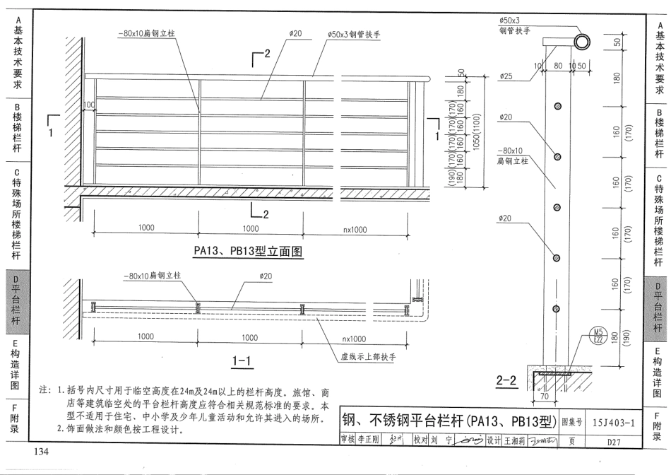 15J403-1 楼梯 栏杆 栏板(一)_139-161.pdf_第2页