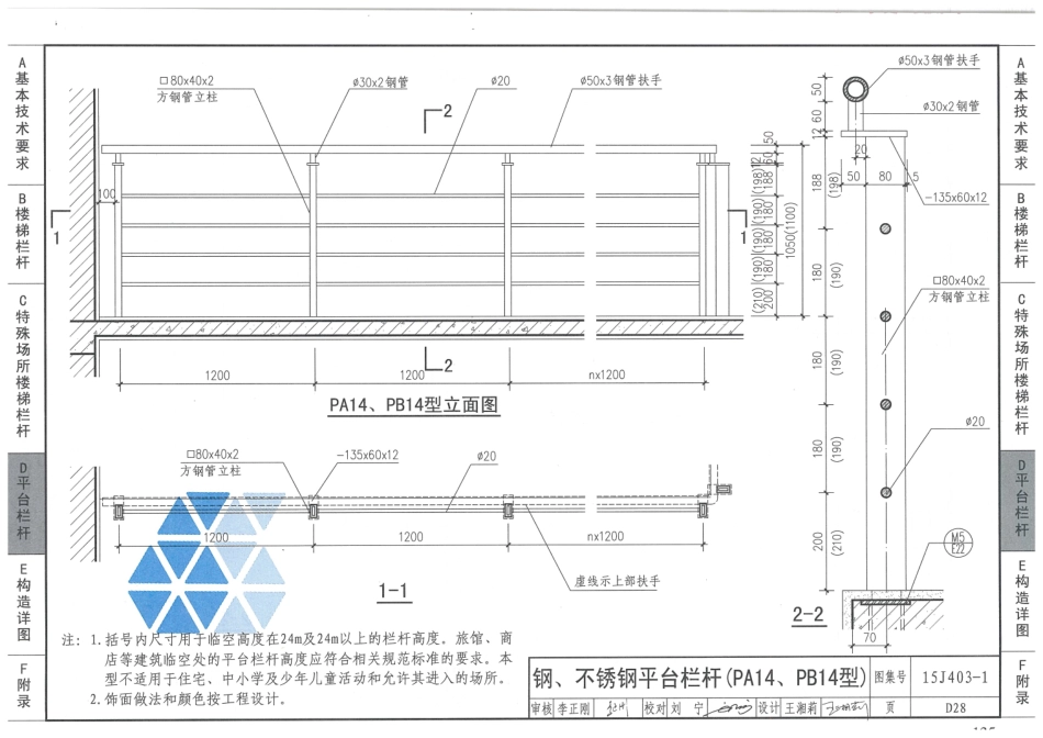 15J403-1 楼梯 栏杆 栏板(一)_139-161.pdf_第3页