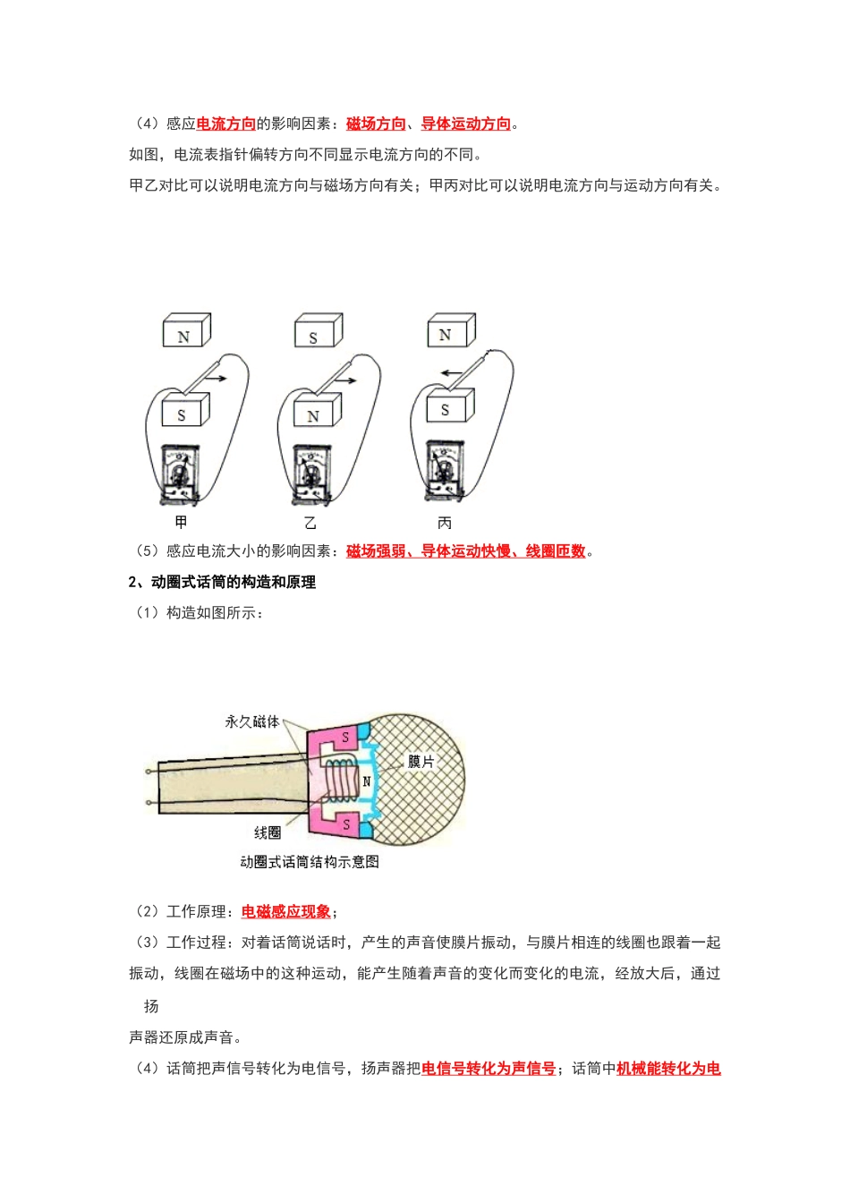 初中物理同步讲义（人教版）9全同步讲义-20.5 磁生电（考点解读）（原卷版）.docx_第2页
