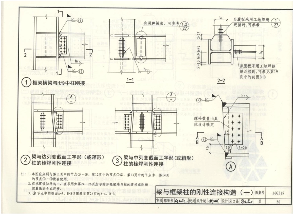 16G519 多高层民用建筑钢结构节点构造详图_23-44.pdf_第3页