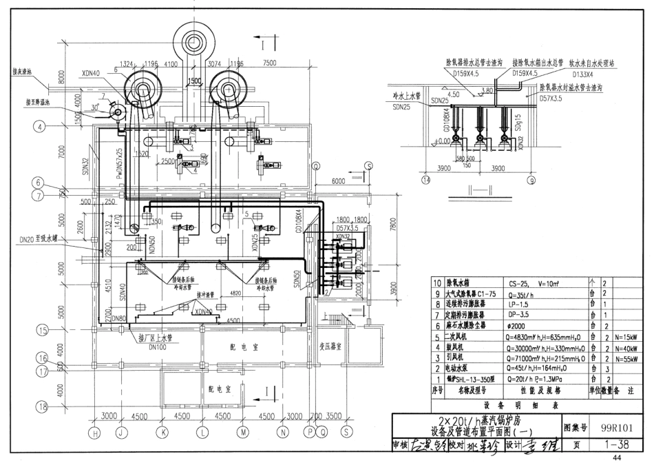 99R101 燃煤锅炉房工程设计施工图集55_41-80.pdf_第3页