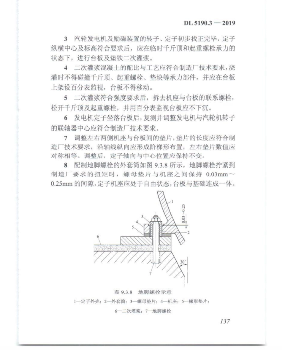 DL_5190_3_2019_电力建设施工技术规范_第3部分_汽轮发电机组_151-175.pdf_第2页
