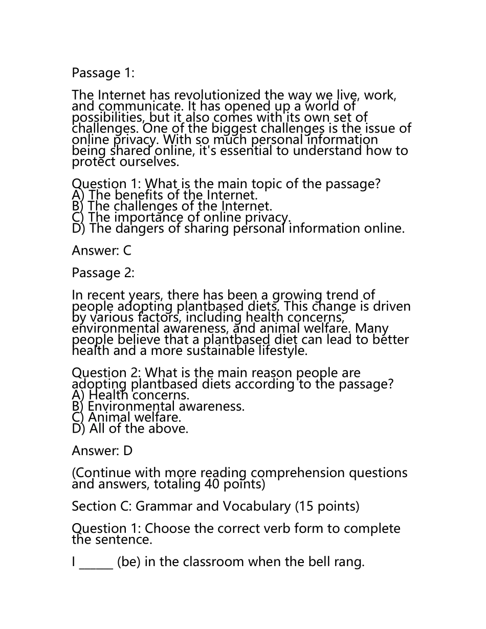 2023-2024学年山东省邹城市高三最后一模英语试题含解析(5).docx_第2页