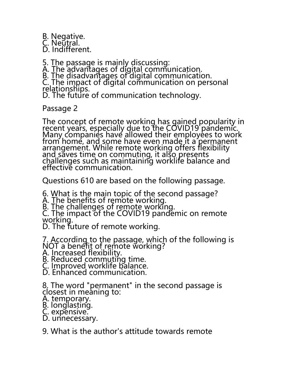2024年职称英语综合类A级真题及答案(5).docx_第2页
