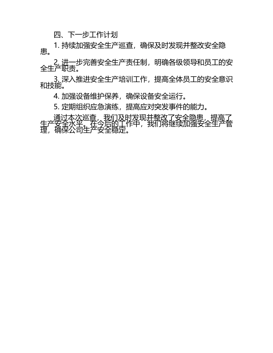 安全生产巡查工作汇报（1）.docx_第2页