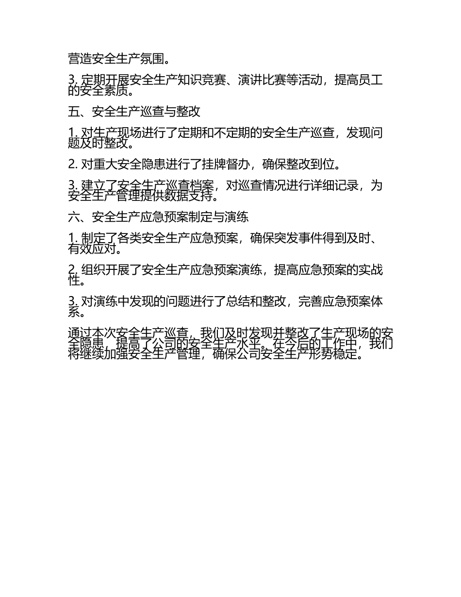 安全生产巡查工作汇报(4).docx_第2页