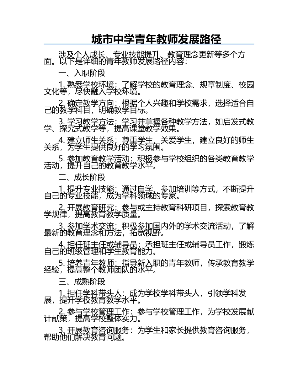 城市中学青年教师发展路径.docx_第1页