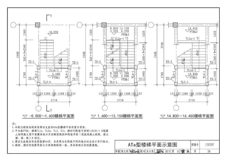 15G307 现浇混凝土板式楼梯_31-45.pdf_第1页