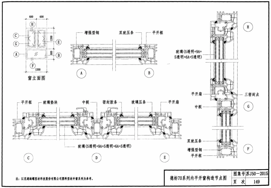 苏J50-2015 居住建筑标准化外窗系统图集_151-200.pdf_第2页