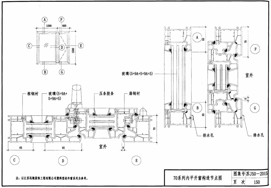 苏J50-2015 居住建筑标准化外窗系统图集_151-200.pdf_第3页