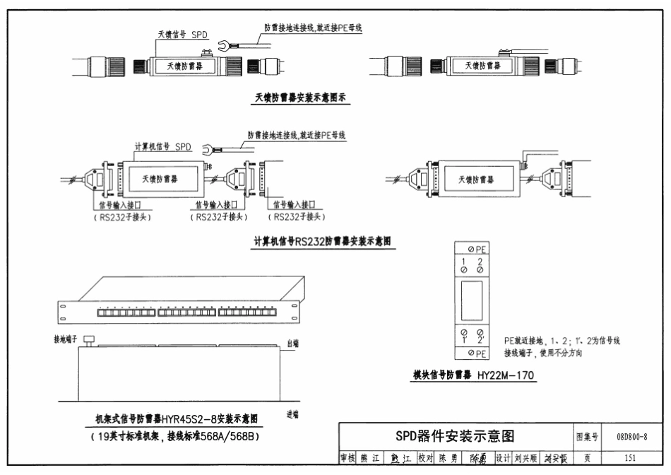 08D800-8 民用建筑电气设计与施工防雷与接地_151-169.pdf_第1页