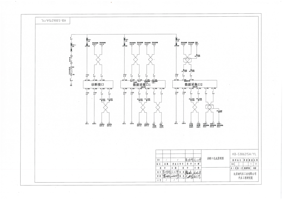 KB-5306215A／YL-诊断口总成原理图-B0-A3-160119受控版.pdf_第1页