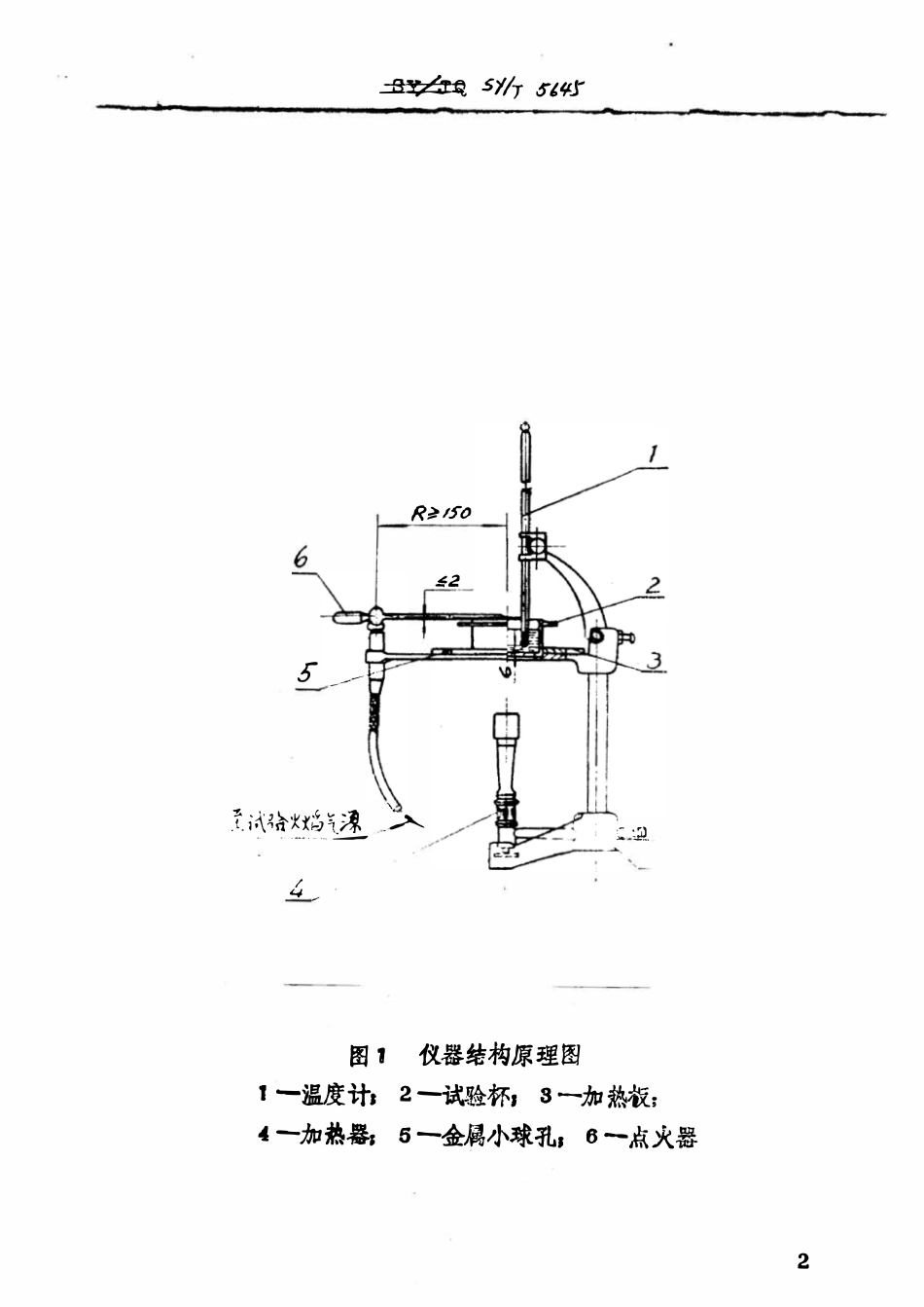 SYT 5645-93 石油产品闪点和燃点试验器（克利夫兰法开口杯法）技术条件.pdf_第3页