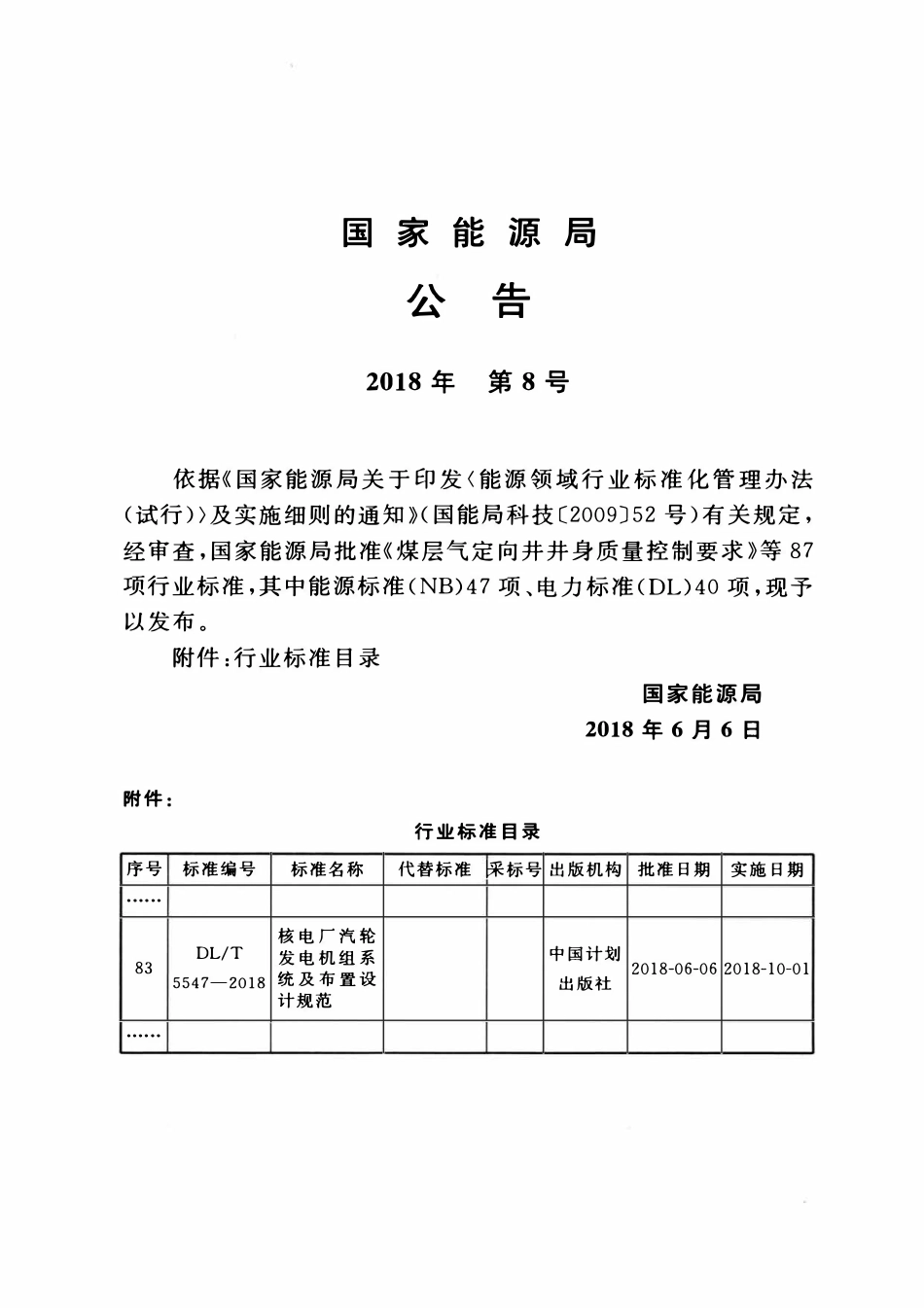 DLT 5547-2018 核电厂汽轮发电机组系统及布置设计规范.pdf_第3页
