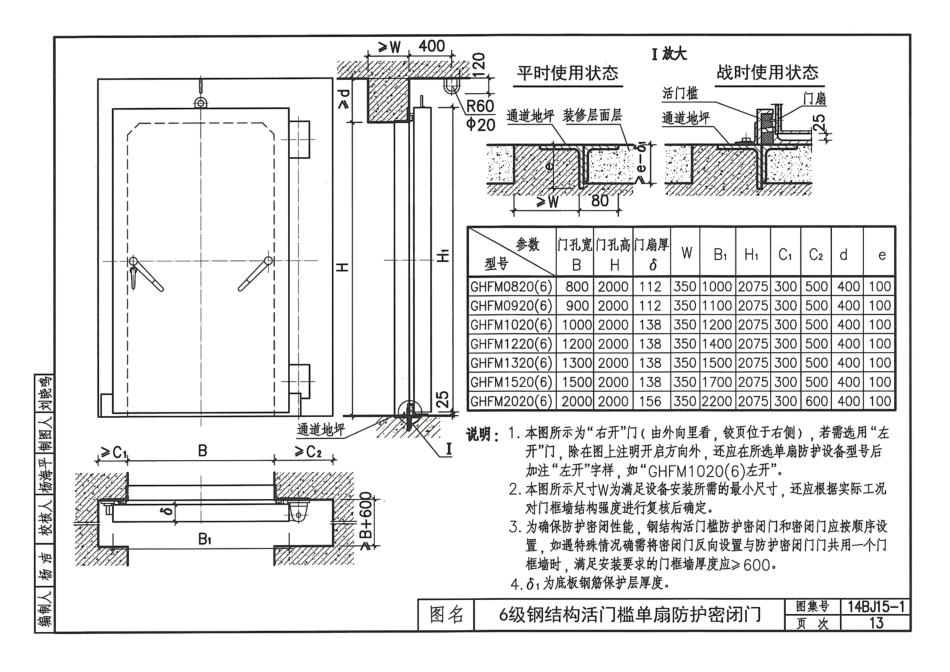14BJ15-1 人防工程防护设备优选图集-华北标(38P)_16-30.pdf_第3页