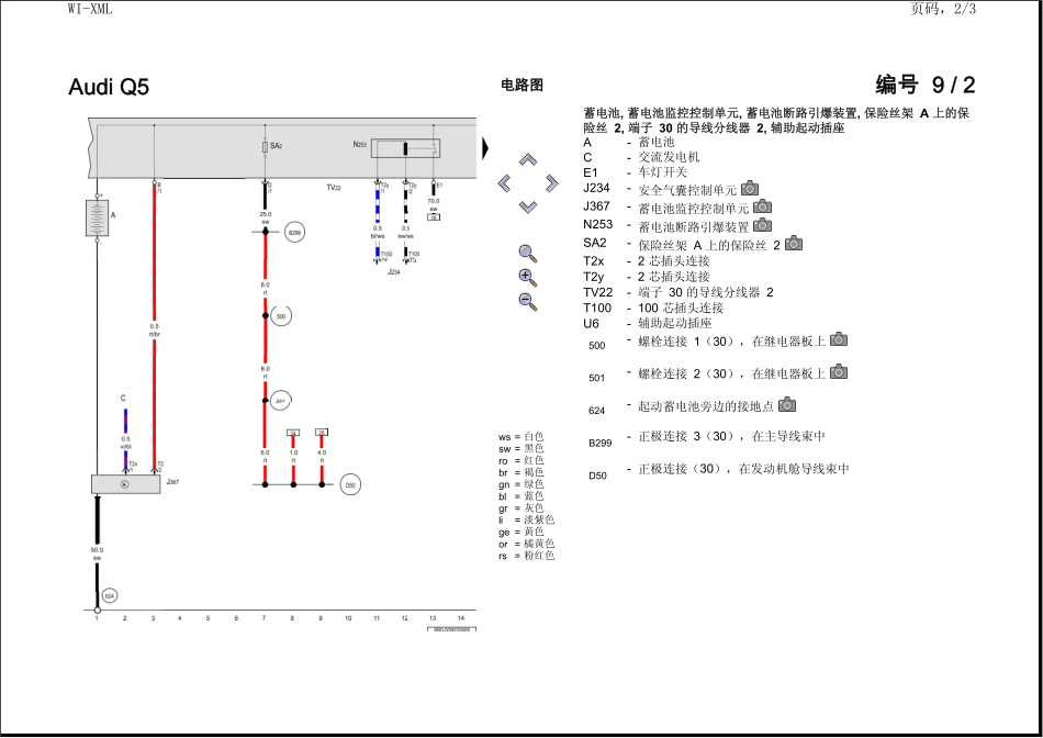 2009奥迪Q5电路图 289_1-100.pdf_第2页