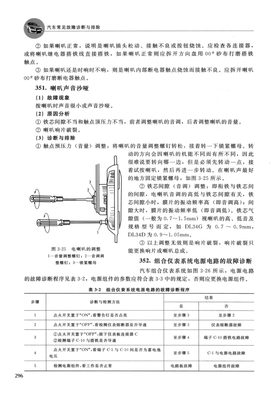 2014汽车常见故障诊断与排除 郑为民主编 北京：化学工业出版社 2014_13608574 图像PDG_301-350.pdf_第2页