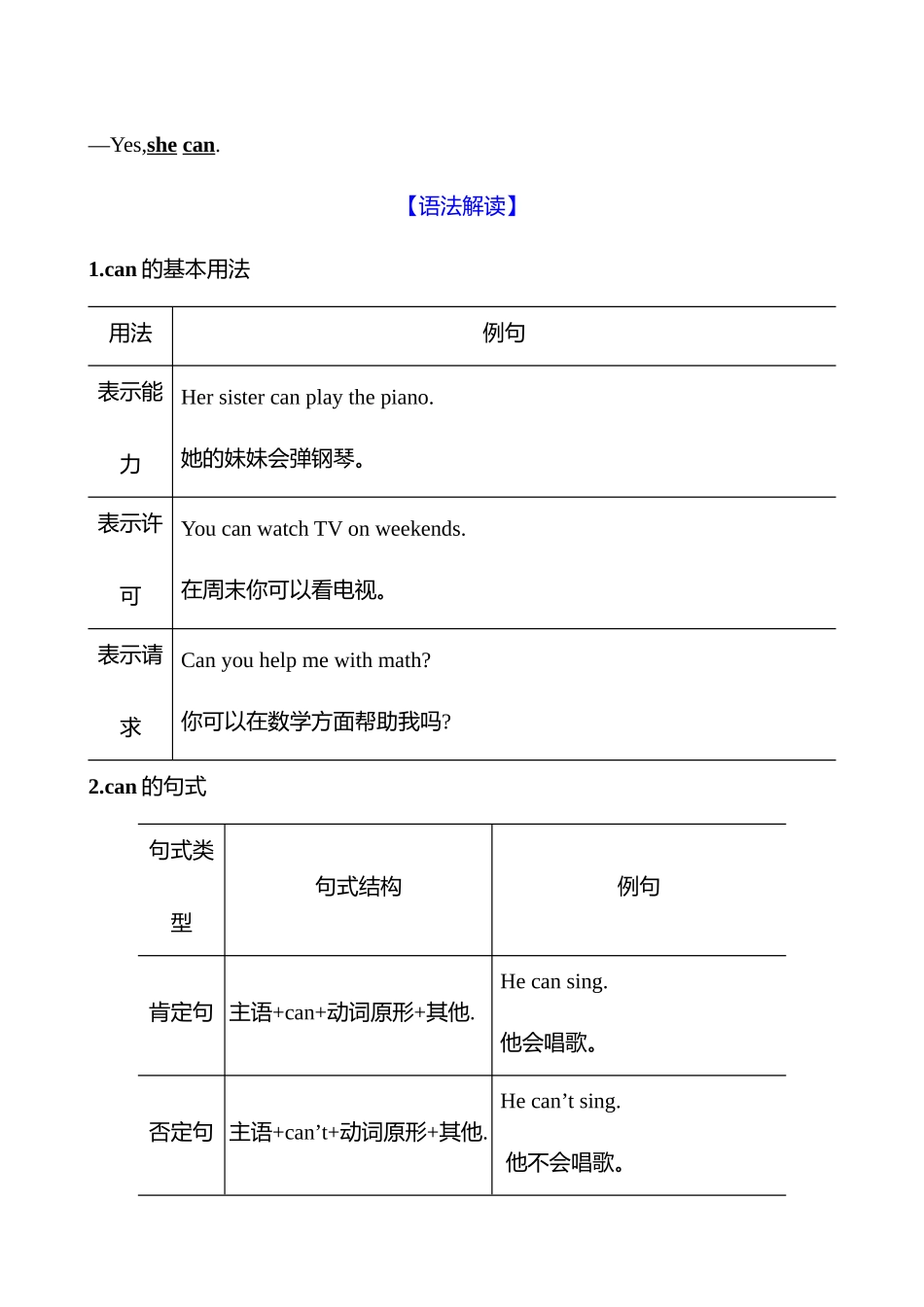 25秋新人教版英语七年级上册 Unit 5　Section A (Grammar Focus-3d)学案.docx_第2页