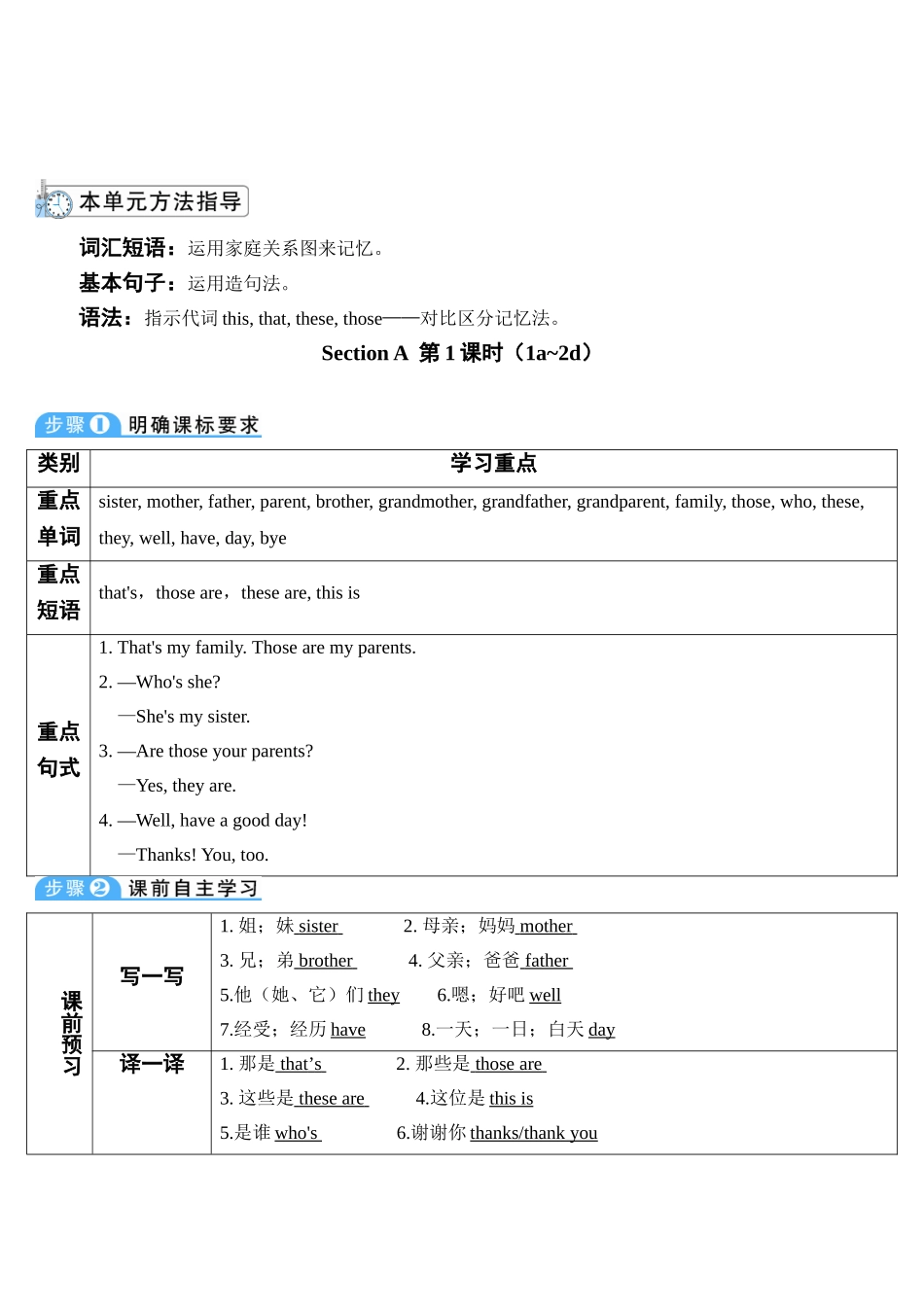 （25秋）新人教版英语七年级上册Unit2  教案（共5课时）.doc_第3页