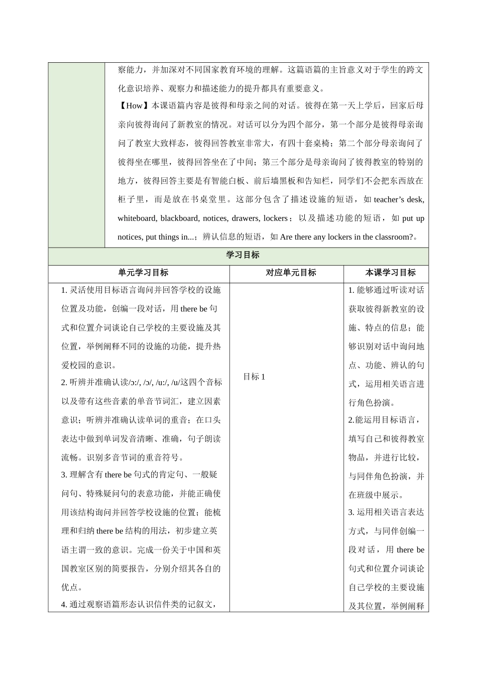 25秋新人教版七年级英语上册Unit 3 My School Section A What is your school like 2a-2f教案.docx_第2页