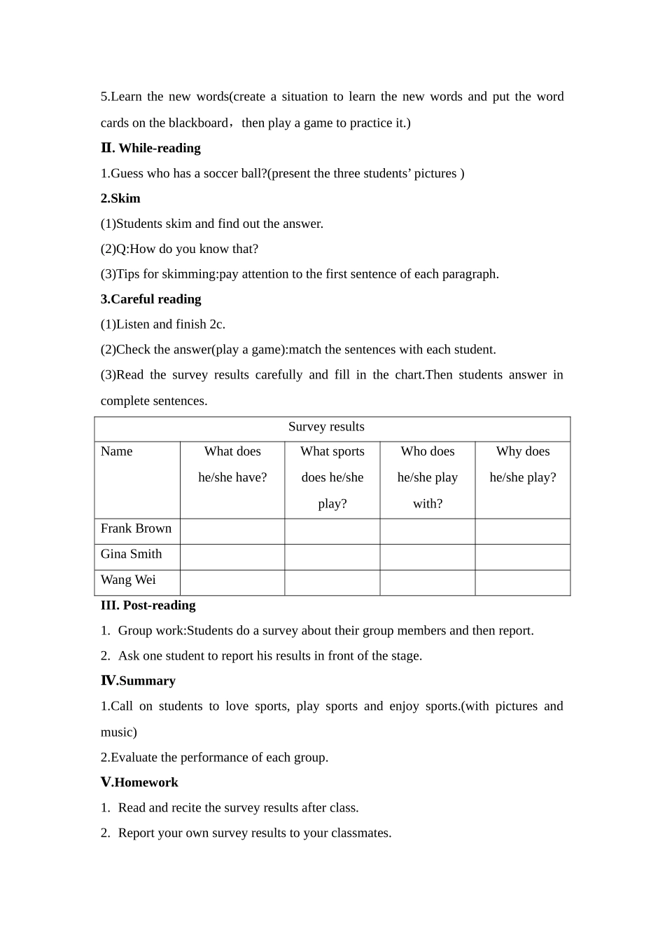 25秋新人教版七年级英语上册Unit 5 Section B (2a-2c)教案  .docx_第2页