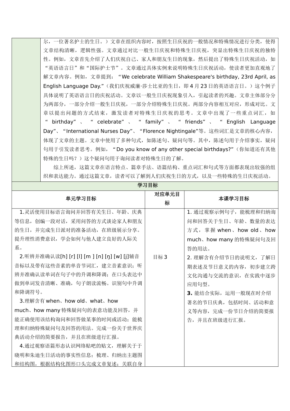 25秋新人教版七年级英语上册Unit 7 Happy Birthday!  Section A Grammar Focus教案   .docx_第2页